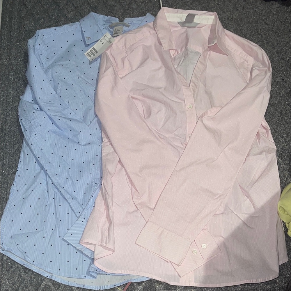 H&M Pink and Blue Blouses